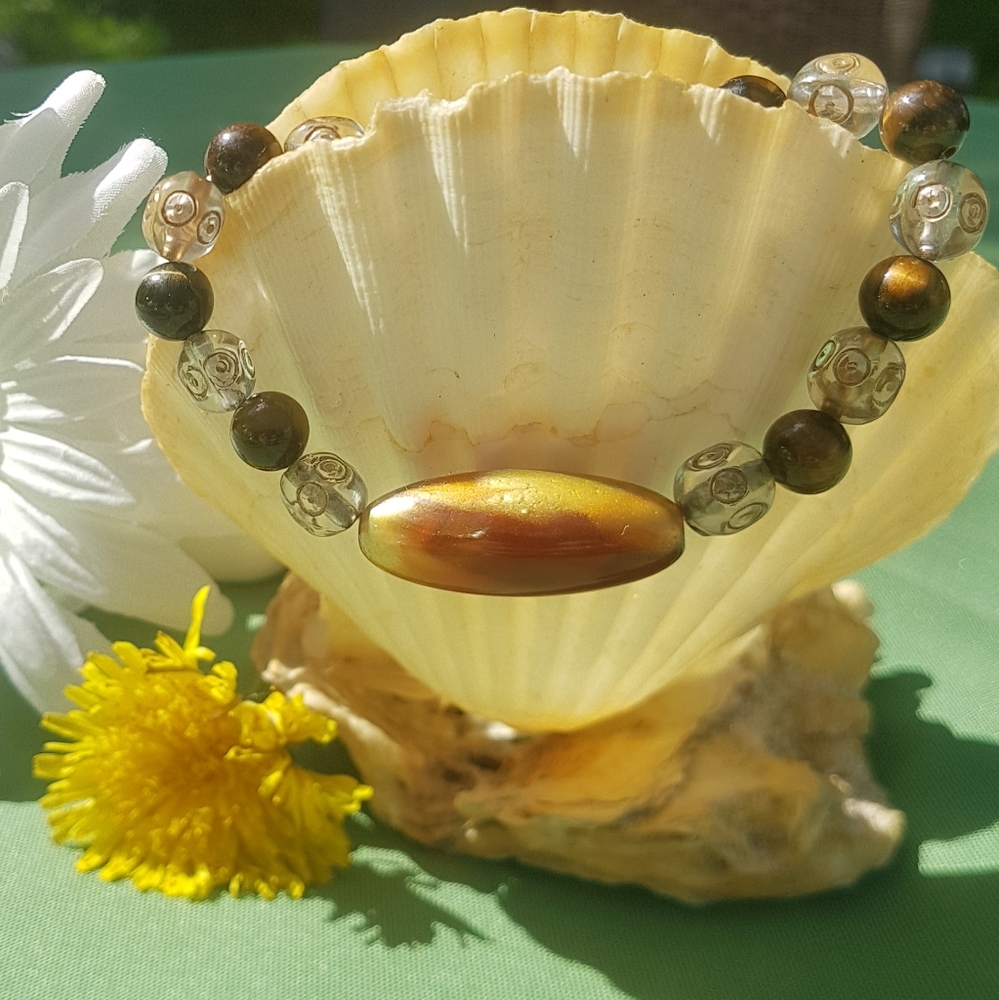 π― Tiger Eye Earth Rune Bracelet - Picture 6 of 10